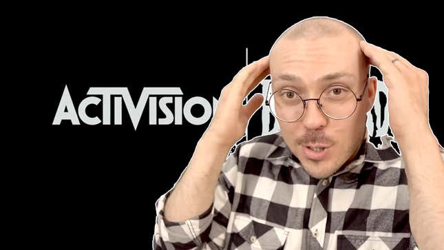 YouTube music critic Anthony "The Needle Drop" Fantano is superimposed on the Activision logo.