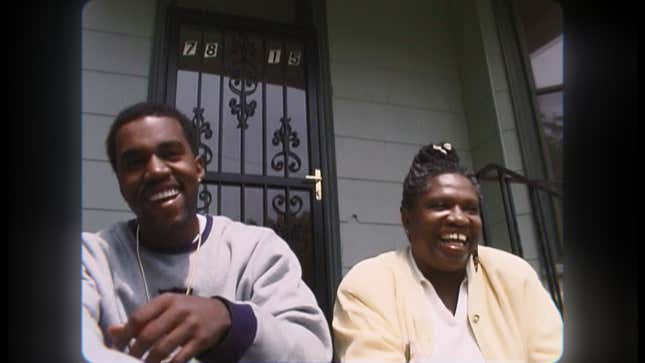 Kanye West and his late mother, Donda.
