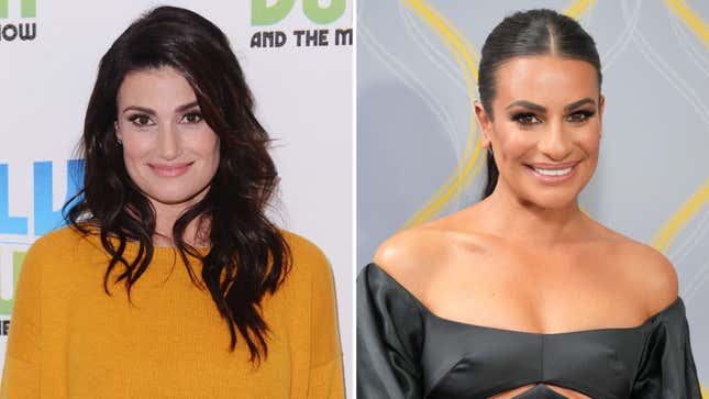 Image for article titled Idina Menzel Says Playing Lea Michele&#39;s Mom on &#39;Glee&#39; Was Rough on Her Ego