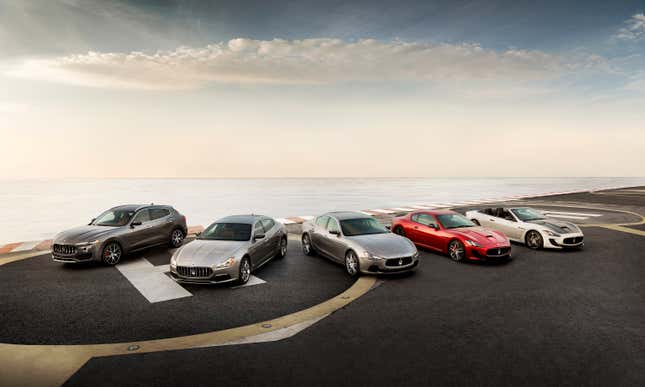 Maserati’s full range of vehicles.