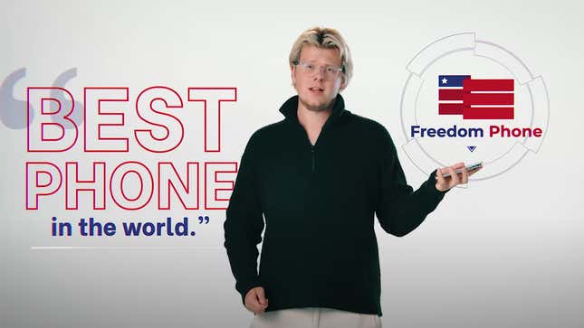 Image for article titled MAGA-Branded &#39;Freedom Phone&#39; Is a Black Box That Should Be Avoided at All Costs