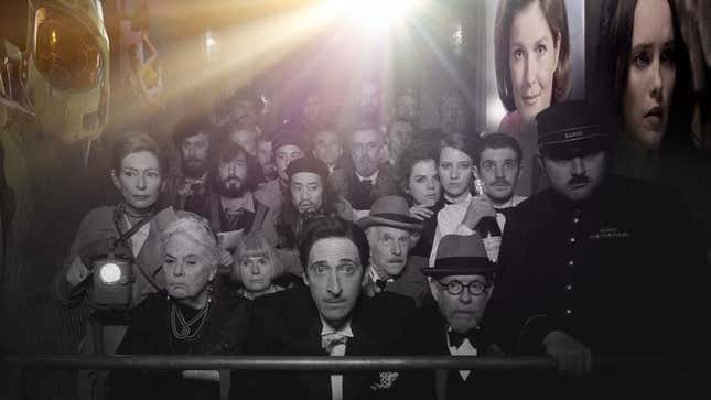 On the walls: Halo Infinite (Image: Microsoft), 12 Minutes: (Image: Annapurna Interactive), Kate Mulgrew as Captain Kathryn Janeway (Photo: CBS Photo Archive/Delivered by Online USA/Getty Images), Rebecca Breeds as Clarice Starling (Photo: Brooke Palmer). In the middle: The French Dispatch (Photo: Searchlight Pictures)
