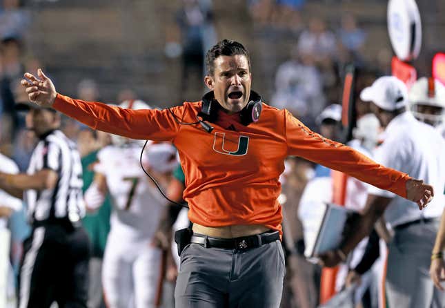The U ain’t what it used to be, and Manny Diaz may soon pay the price.