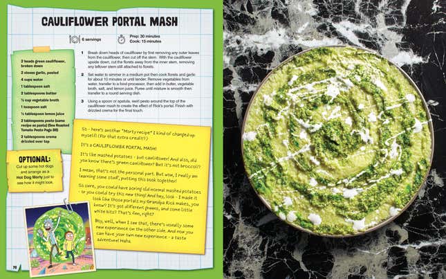 Image for article titled Portal Your Taste Buds Across the Multiverse With Rick and Morty: The Official Cookbook