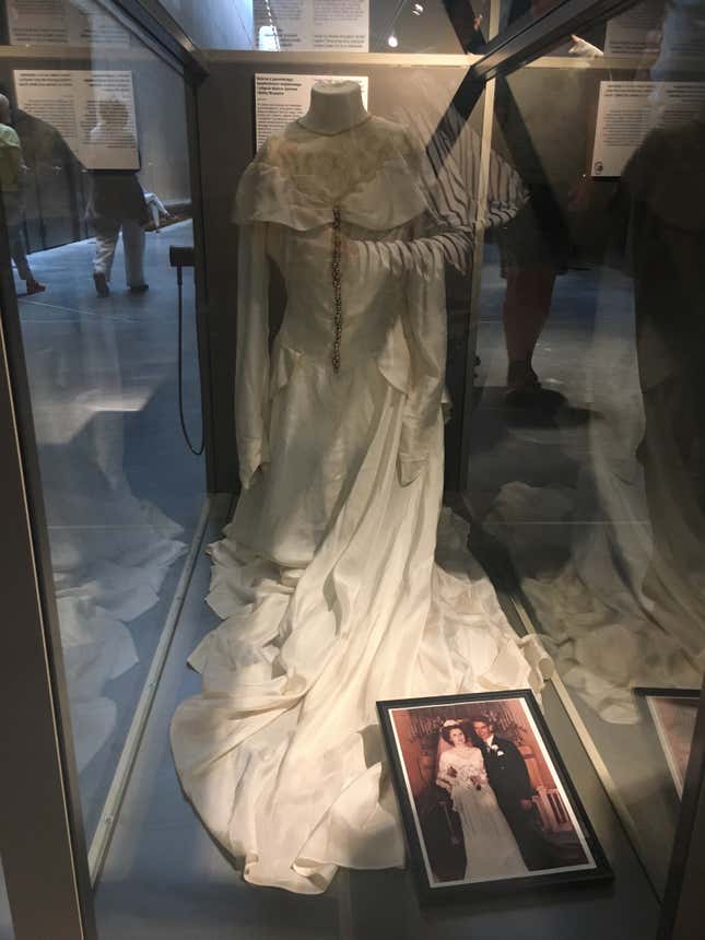 The parachute wedding dress.