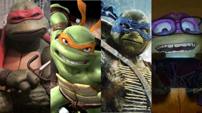 A Turtle from each era. 