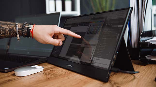 Image for article titled This Desklab Portable Touchscreen Monitor Is 33% Off Right Now