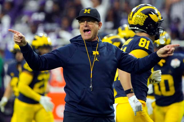 Jim Harbaugh is letting assistant Sherrone Moore coach against Bowling Green