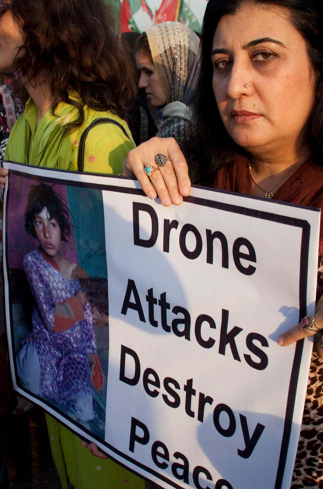 Pakistani protestors in 2011.