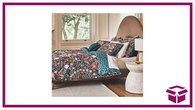 Sale items include the Mahina Duvet Cover, pictured here.