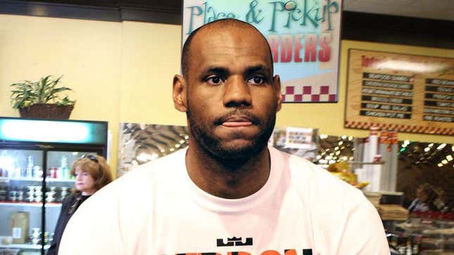 Image for article titled LeBron James Clearly Expecting Cleveland-Area Deli To Give Him Free Sandwich