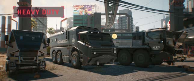 Imagen para el artículo titulado Cyberpunk 2077 tiene algunos diseños de autos realmente alucinantes
