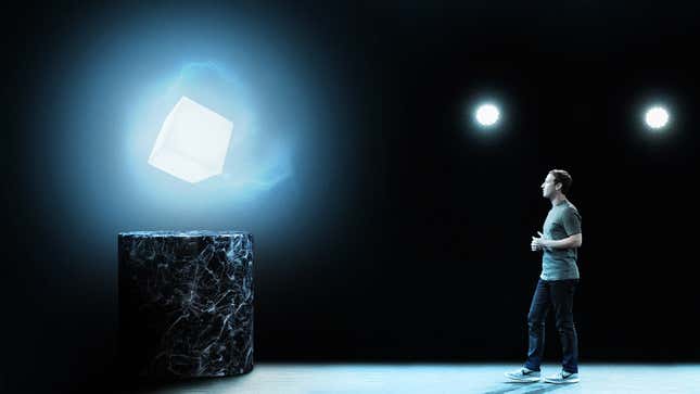 Image for article titled Mark Zuckerberg Announces All Of Facebook’s Future Decisions Will Be Made By The Cube Of Justice