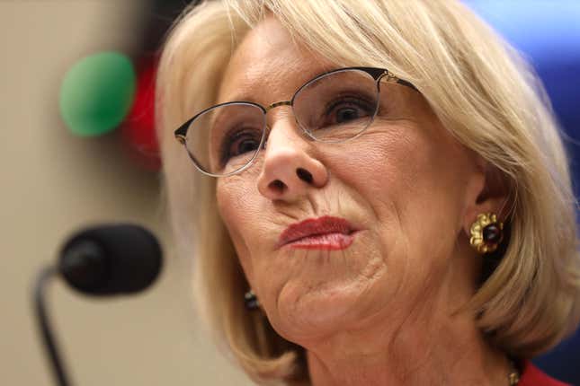 Image for article titled Betsy DeVos Is the Subject of an Ethics Violation Investigation
