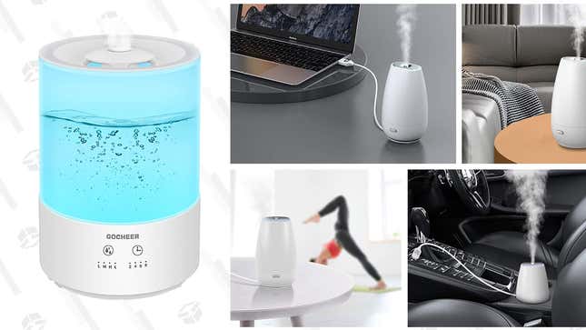 Gocheer USB Car Humidifier | $10 | Amazon | Promo code 348SCNC4
Gocheer Cool Mist Humidifier 4L | $22 | Amazon | Promo code 42KFT3ZE
Gocheer Cool Mist Humidifier 2L | $24 | Amazon | Promo code ZQS4ZAD6