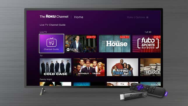 Image for article titled Roku Is Rolling Out a New Live TV Channel Guide and Adding More Free Stuff to Watch