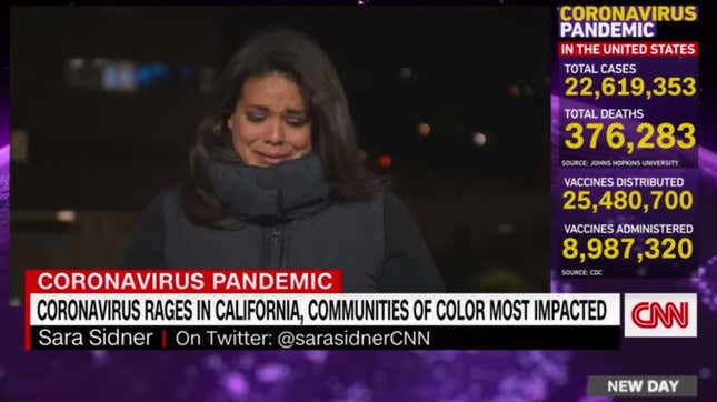 CNN Reporter Breaks Down After Devastating Covid-19 Report