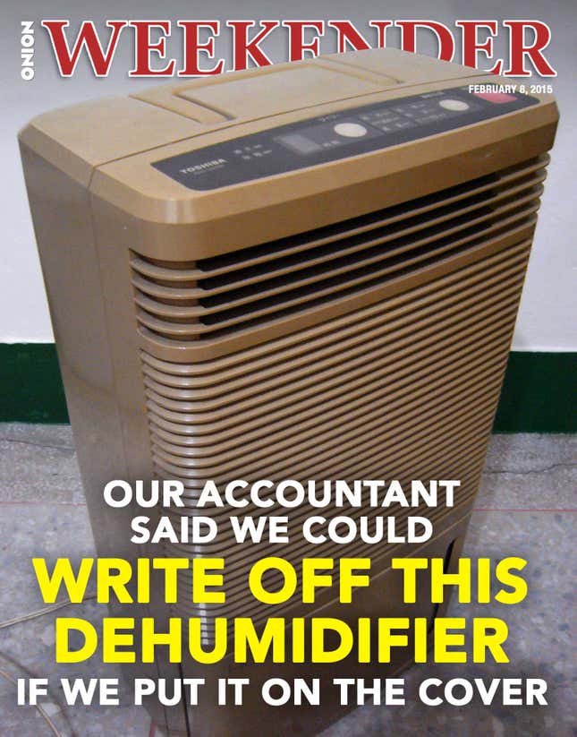 Image for article titled Our Accountant Said We Could Write Off This Dehumidifier If We Put It On The Cover