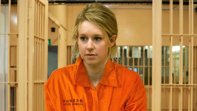 Image for article titled Elizabeth Holmes Immediately Defrauds Biggest Inmate To Gain Other Prisoners’ Respect