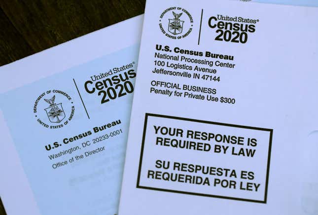 Image for article titled 2020 US Census Undercounted Black people, Latinos and Native Americans, but Not White People