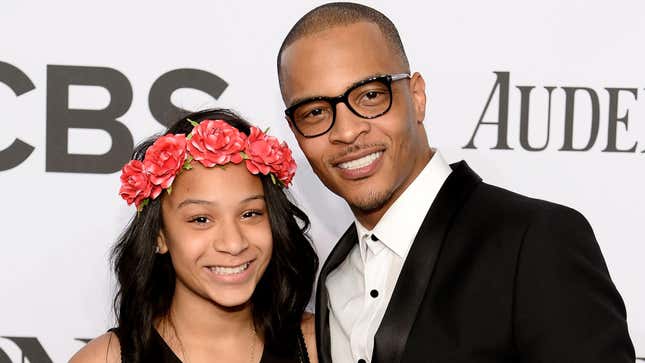 A then-13-year-old Deyjah Imani Harris (L) and T.I. attend the 68th Annual Tony Awards at Radio City Music Hall on June 8, 2014 in New York City.