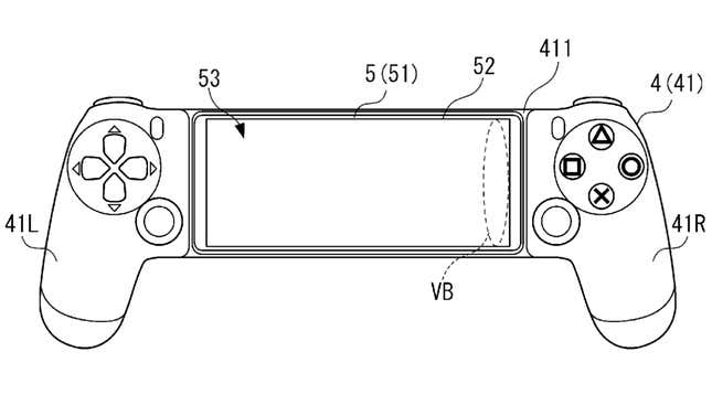 Imagen para el artículo titulado Sony trabaja en un control de PlayStation para smartphones, según una patente