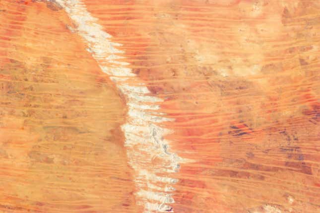 Image for article titled The abstract beauty of dunes seen from space