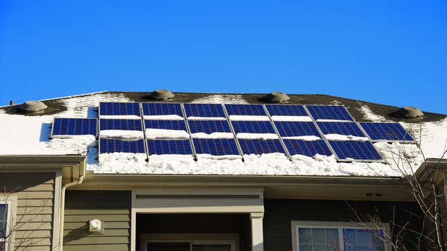 Image for article titled How to Get Your Solar Panels Ready for Winter