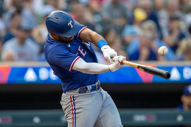 Minnesota Twins' Ryan Jeffers is hit by a pitch thrown by Houston