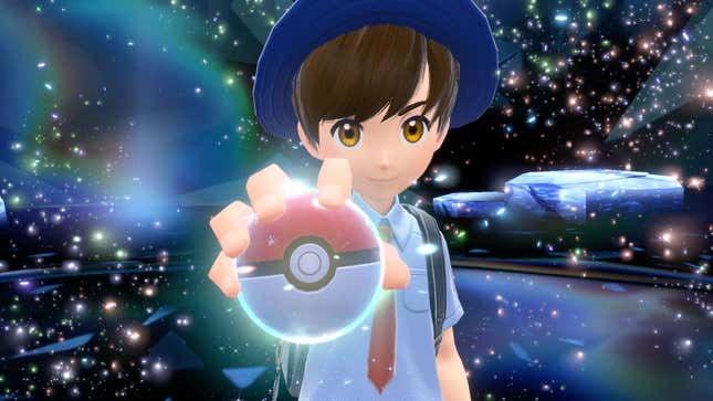 A Pokémon trainer unleashes the power of infinite tera shards. 