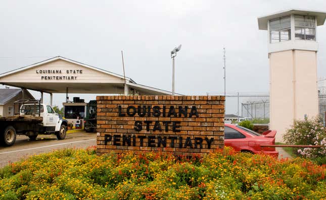 Vehicles enter the main security gate at the Louisiana State Penitentiary — Angola Prison, the largest high-security prison in the country in Angola, La., Aug. 5, 2008. In a federal court filing dated Monday, July 17, 2023, advocates said that juveniles held in a former death row building at the Louisiana prison for adults are suffering through dangerous heat and psychologically damaging isolation in their cells with little or no mental health care, inadequate schooling and foul water. In the filing, advocates asked a judge to order that the youths be moved. 