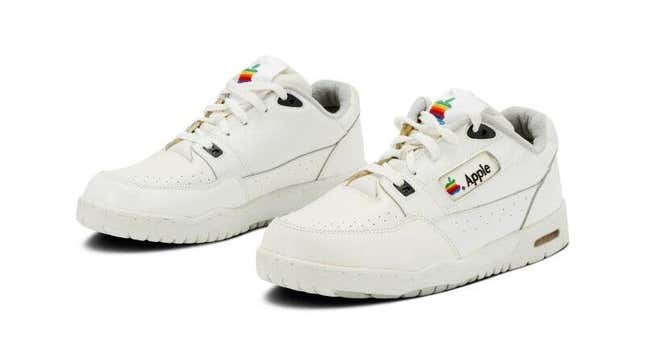 A rare 1990s Apple sneaker is listed for sale at $50,000