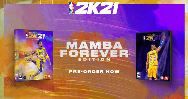 Image for article titled Kobe Bryant Announced As NBA 2K21 Cover Athlete