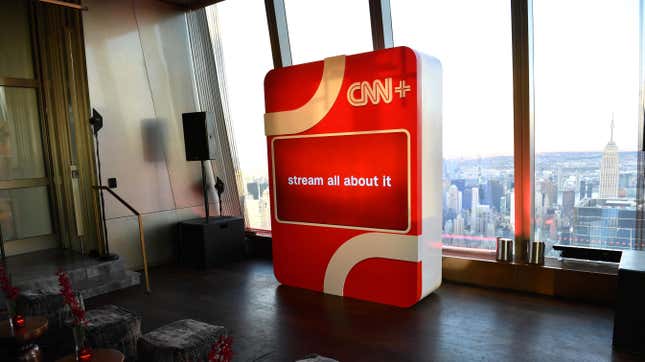 A lonely CNN+ room
