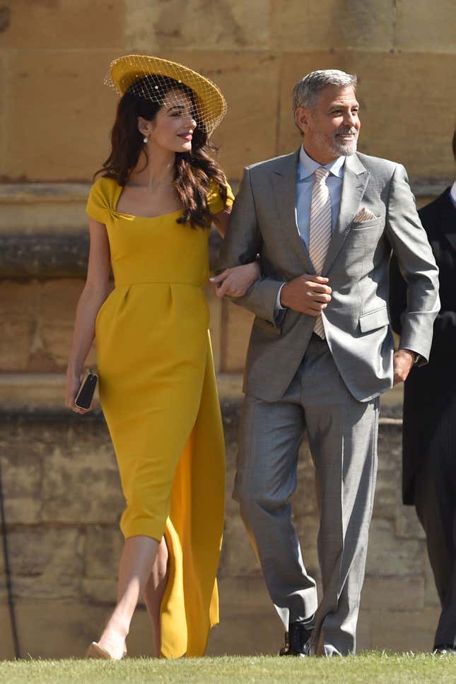 Amal Clooney knows how to dress for a wedding.