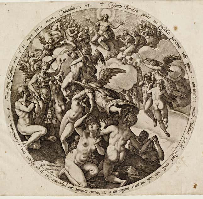 The Descent to Hell of the Damned, by Goltzius