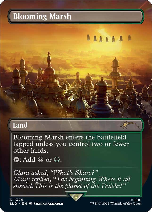 Image for article titled Magic The Gathering's Doctor Who Crossover Is a Cavalcade of Classic Heroes and Villains