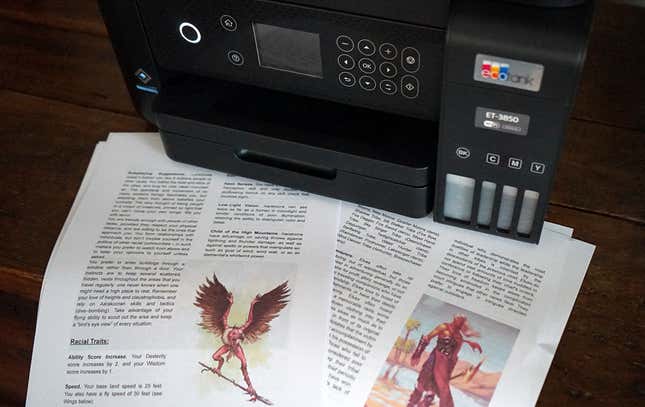 Muestras impresas con una impresora Epson EcoTank ET-3850.