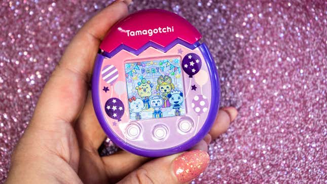 A photo of a Tamagotchi party happening on the Pix Party