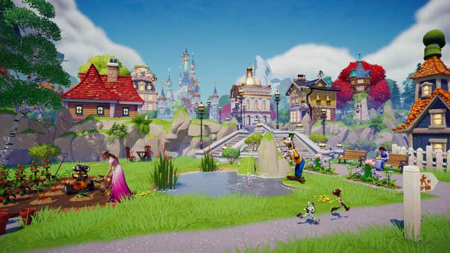 The town in Disney Dreamlight Valley.