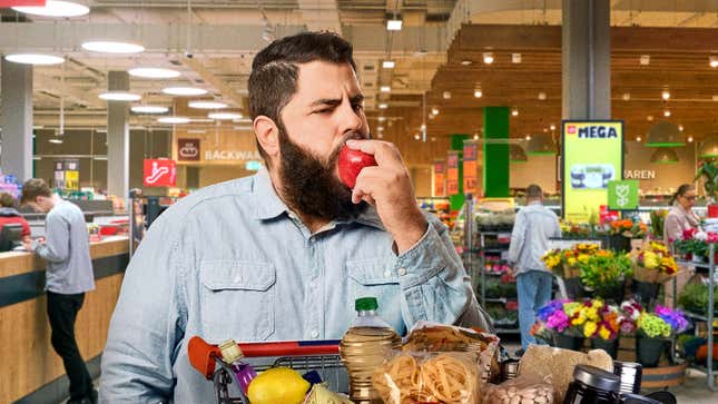 Image for article titled SNAP Recipients Now Required To Prove Need By Eating All Their Groceries On Spot