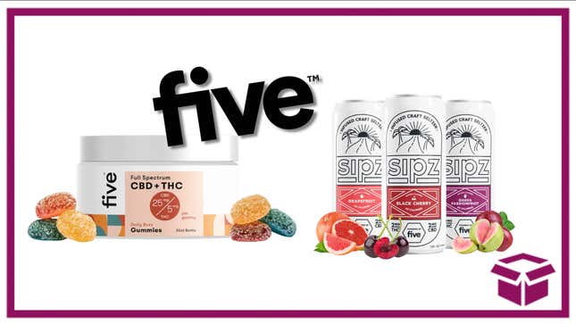 Choose from Five CBD’s gummies, tinctures, oils, seltzer and more to achieve a super chill high. 