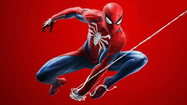 Peter Parker en el arte clave de Marvel’s Spider-Man de Insomniac Games.
