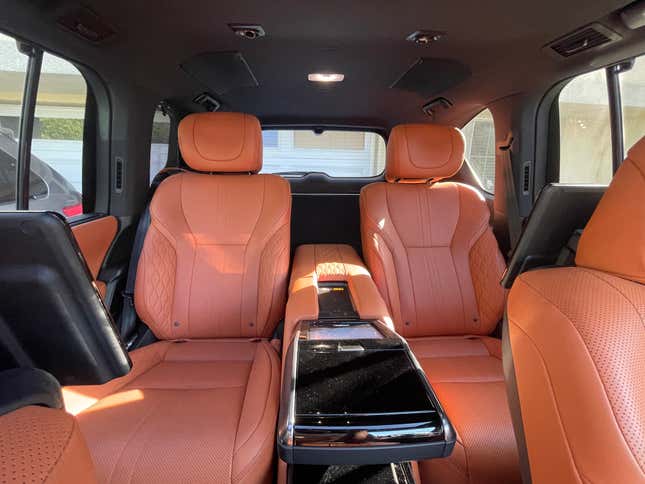 Backseat of the 2023 Lexus LX Ultra Luxury