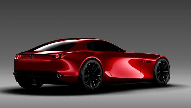 Notice the similarities between the back of the 2015 Mazda RX-Vision concept and the car in the patent filing below.