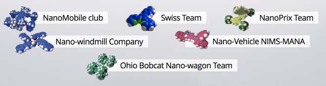 Six teams from three continents.