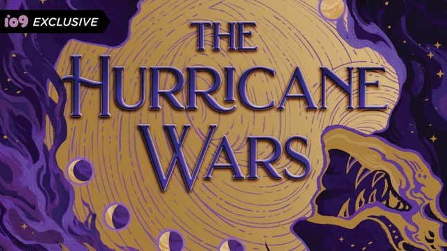 Cover image for The Hurricane Wars, in purple and gold