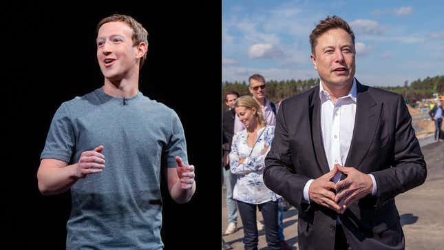 Image for article titled Worst Things Mark Zuckerberg And Elon Musk Have Said About Each Other