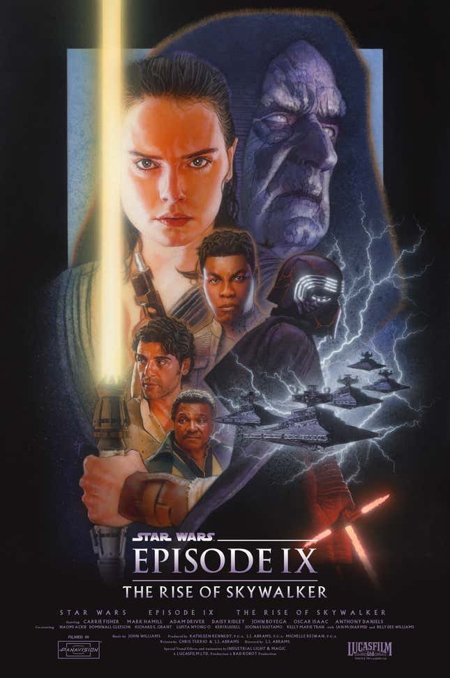 Imagen para el artículo titulado La trilogía secuela de Star Wars finalmente obtiene los carteles que se merece