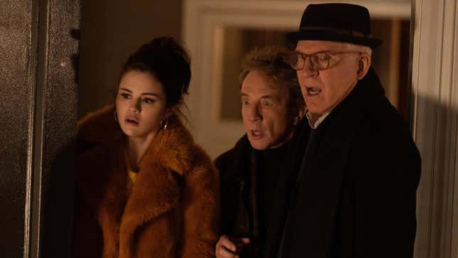 Selena Gomez, Martin Short, and Steve Martin star in Hulu’s Only Murders In The Building